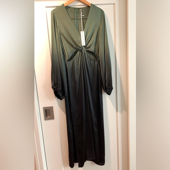 Young Fabulous & Broke HADI MIDI DRESS DARK FOREST OMBRE - Picture 7 of 14